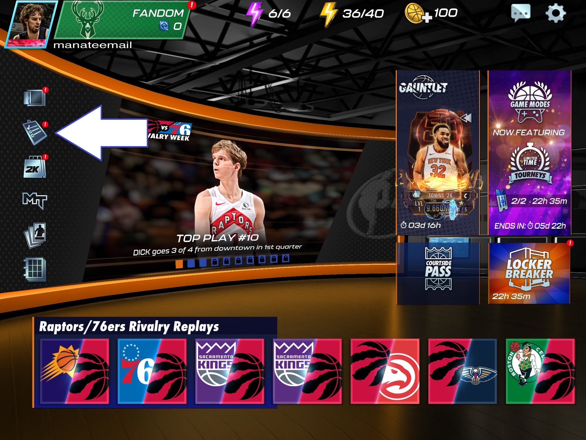 Códigos NBA 2K Mobile