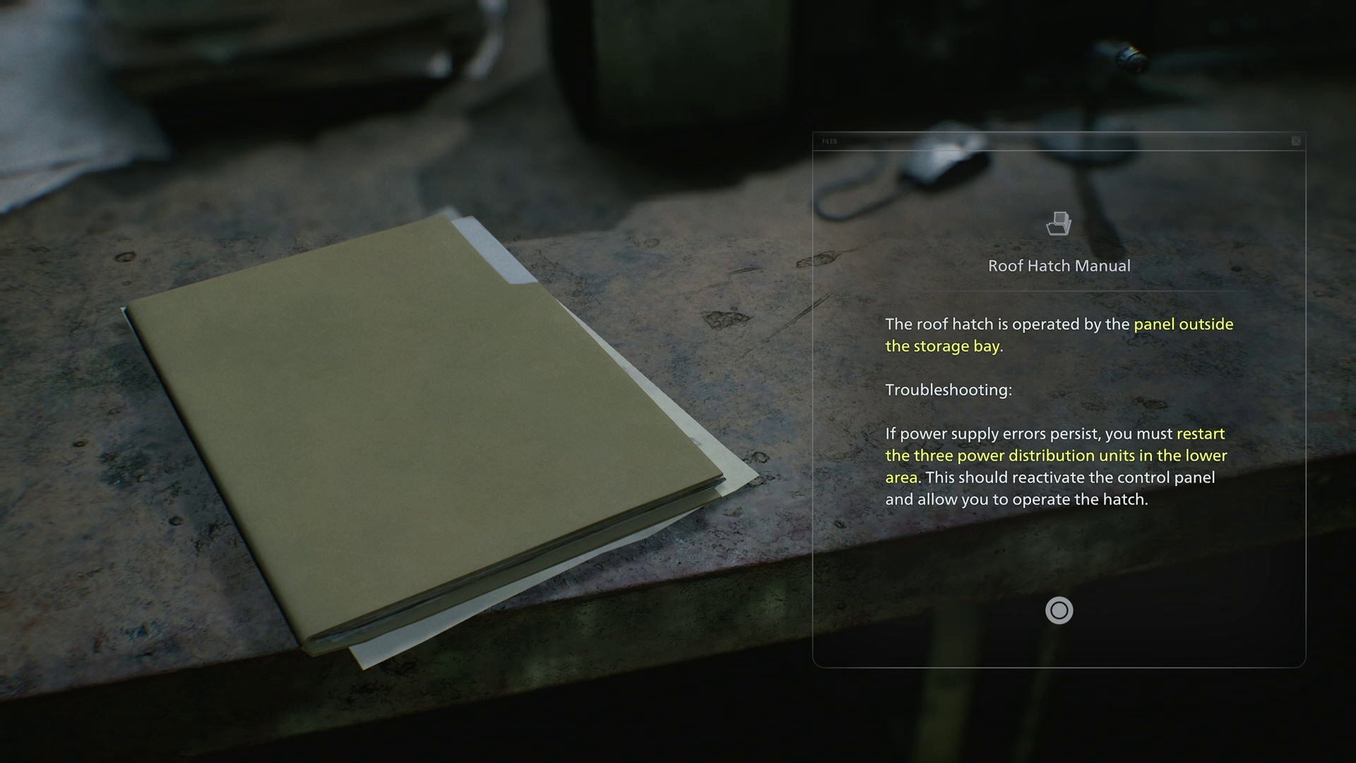 Solução do puzzle da Escotilha do Telhado de Resident Evil Requiem