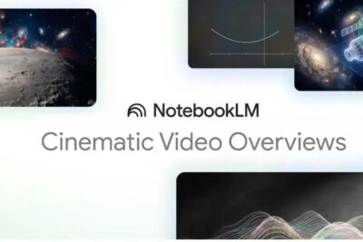 Google apresenta vídeos cinematográficos em sua ferramenta NotebookLM