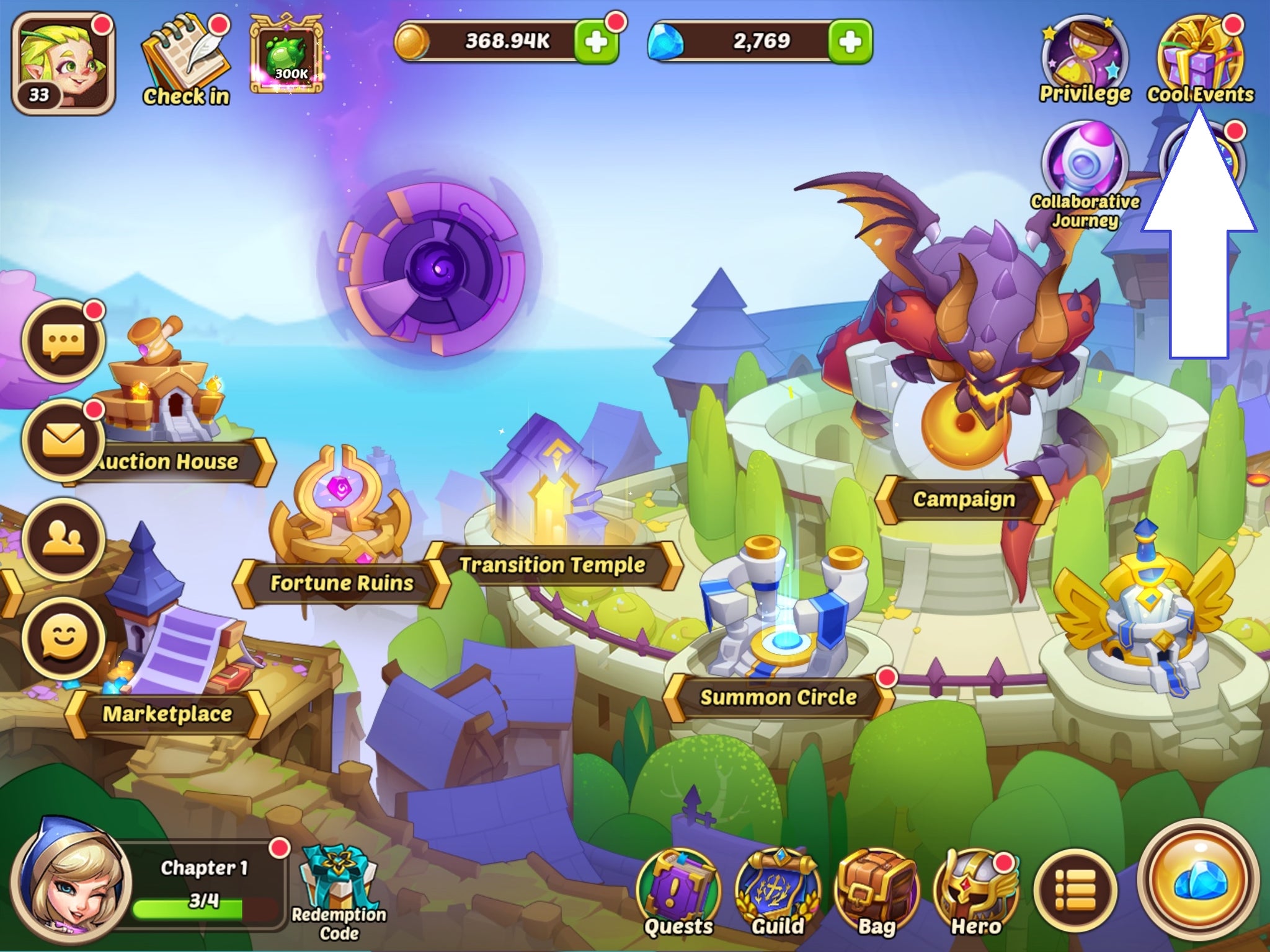 Códigos Idle Heroes