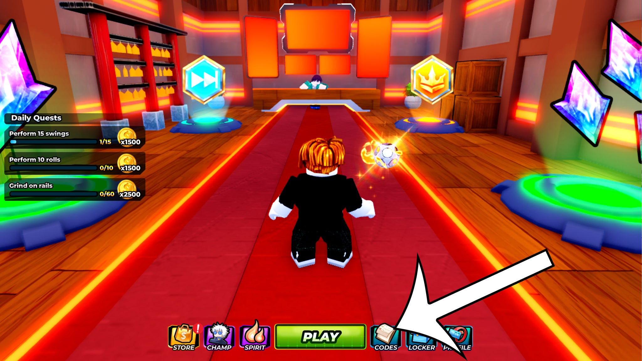 Códigos Parkour Champions