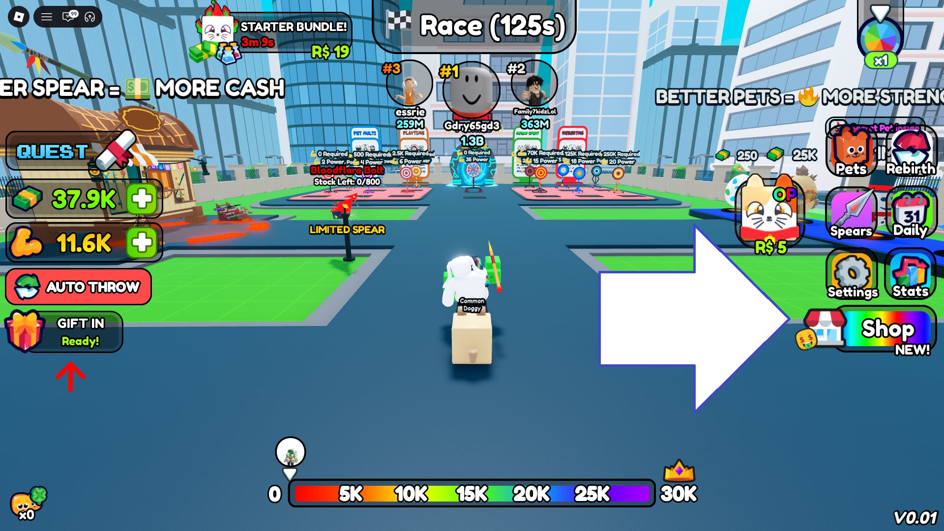 Códigos Spear Training