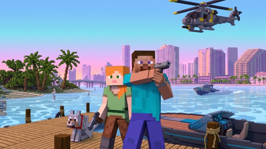 Mapa Vice City no Minecraft - Jogadores Criam Mapa de Vice City no Minecraft