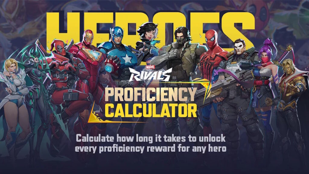 Calculadora de proficiência - Calculadora de Proficiência de Marvel Rivals Revela Tempo para Chegar a Lorde