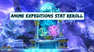 Tela de guia de reroll de atributos em Anime Expeditions, exemplo de página diferente